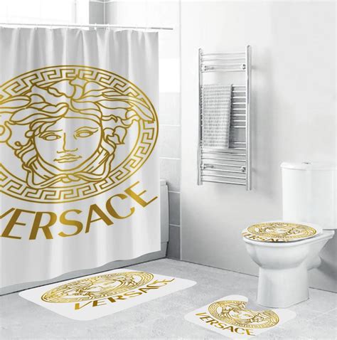 white versace towel|Versace bathroom accessories.